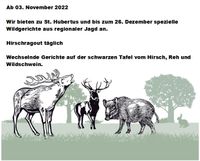 Hubertus bis Weihnachten 2022